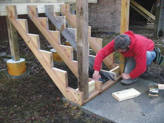 How to Anchor Deck Stairs to Concrete